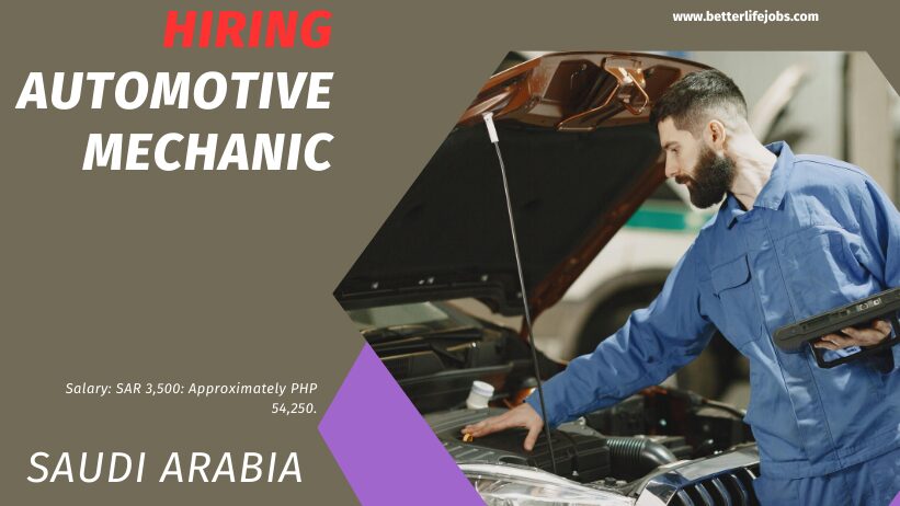 Automotive Mechanic Saudi 2025