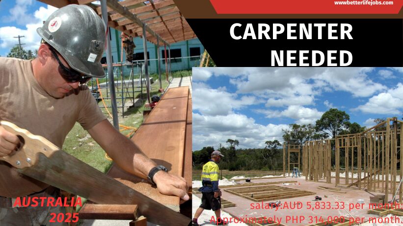 Capenters Job Available Now In Australia